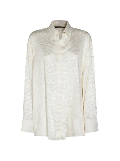 serpentine-effect print shirt by ROBERTO CAVALLI