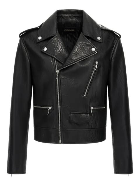 sheepskin biker jacket by ROBERTO CAVALLI