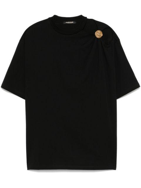 shoulder-jewel T-shirt by ROBERTO CAVALLI