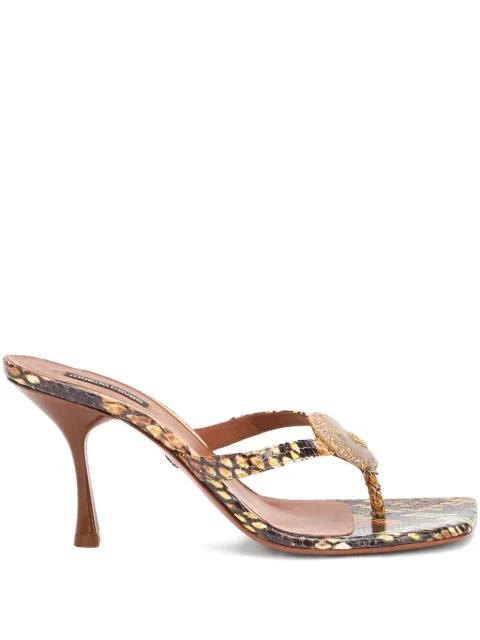 snake-print heeled sandals by ROBERTO CAVALLI