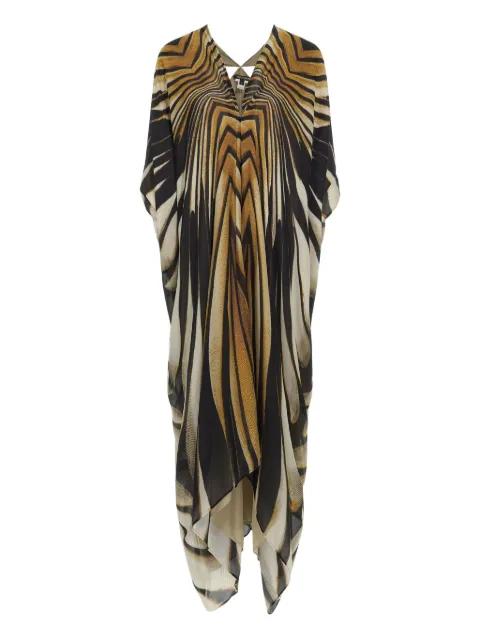 striped midi dress by ROBERTO CAVALLI