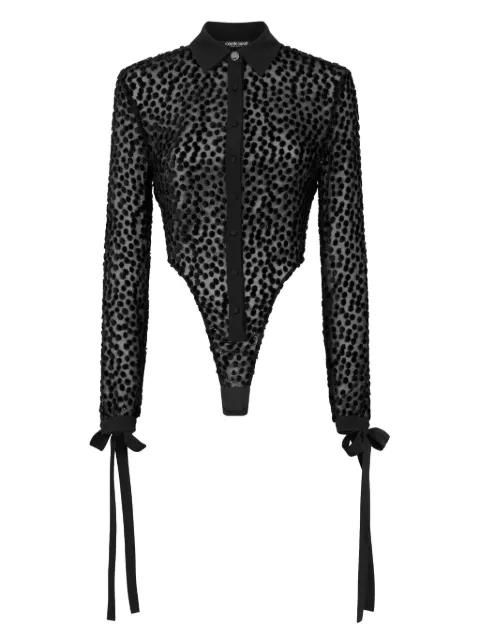 v-neck bodysuit by ROBERTO CAVALLI