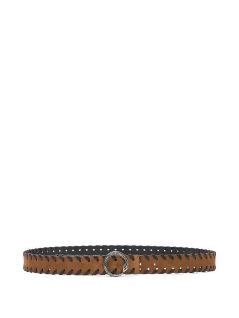 whipstitch-trim belt by ROBERTO CAVALLI