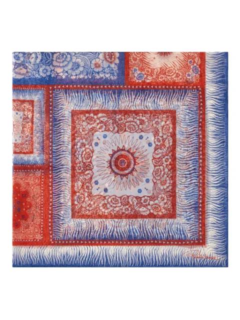zebra-pattern silk scarf by ROBERTO CAVALLI