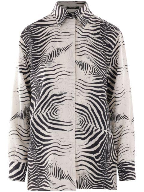 zebra-print shirt by ROBERTO CAVALLI