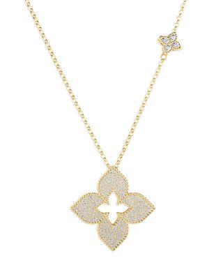 18K Gold Venetian Princess Diamond Pendant Necklace by ROBERTO COIN