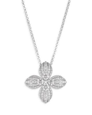 18K White Gold Love in Verona Diamond Necklace by ROBERTO COIN