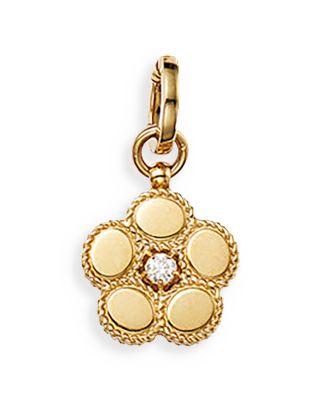 18K Yellow Gold Daisy Diamond Flower Pendant - Exclusive by ROBERTO COIN