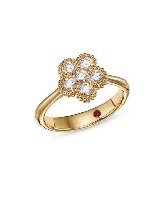 18K Yellow Gold Daisy Diamond Ring - Exclusive by ROBERTO COIN
