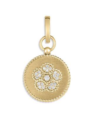 18K Yellow Gold Diamond Daisy Pendant - Exclusive by ROBERTO COIN