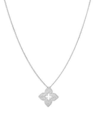 18K Yellow Gold Petite Venetian Princess Diamond Pendant Necklace by ROBERTO COIN