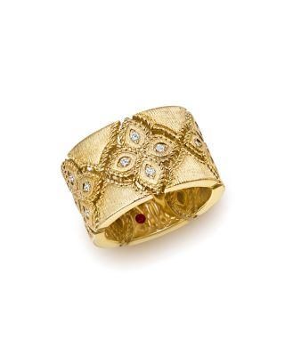 18K Yellow Gold Venetian Princess Diamond Ring by ROBERTO COIN