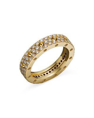 Roberto Coin 18K Gold Pois Moi Diamond Pav&eacute; Ring by ROBERTO COIN