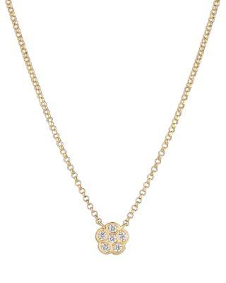 Roberto Coin 18K Yellow Gold Daisy Diamond Flower Pendant Necklace by ROBERTO COIN