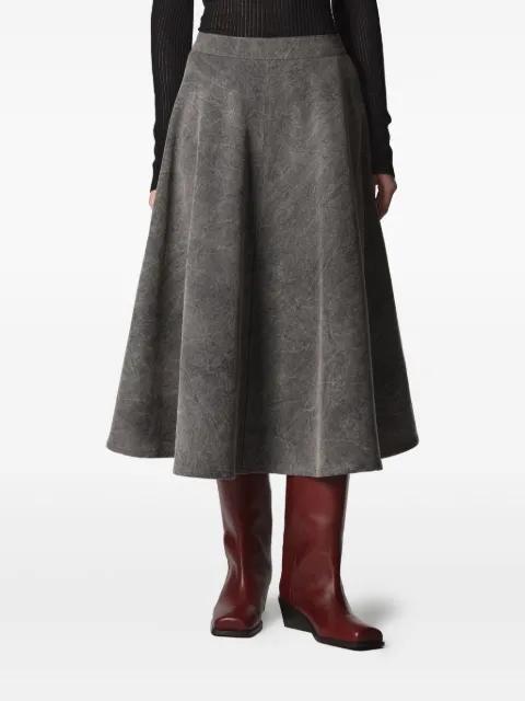 A-line denim skirt by ROBERTO COLLINA
