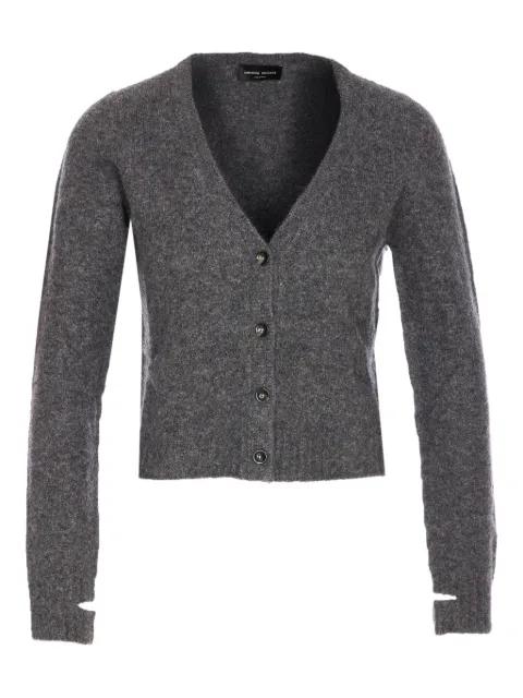 V-neck buttoned-up cardigan by ROBERTO COLLINA