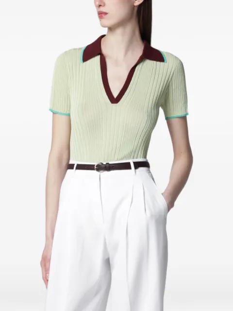 V-neck short-sleeved polo shirt by ROBERTO COLLINA
