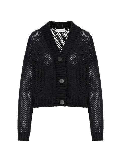 button-fastening V-neck cardigan by ROBERTO COLLINA