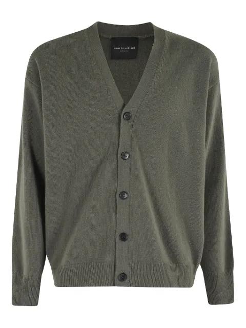 buttoned cardigan by ROBERTO COLLINA