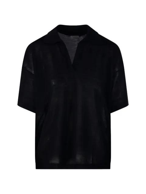 collared V-neck T-shirt by ROBERTO COLLINA