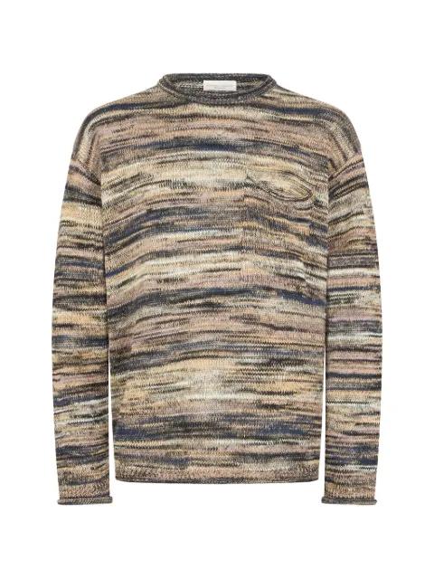 crew-neck pocket sweater by ROBERTO COLLINA