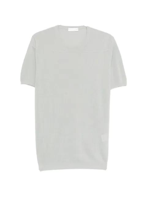crew-neck ribbed-knit T-shirt by ROBERTO COLLINA