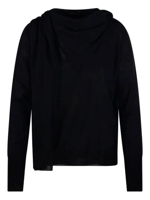 draped cowl-neck sweater by ROBERTO COLLINA