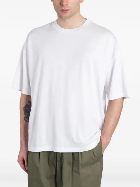 dropped-shoulder crewneck cotton T-shirt by ROBERTO COLLINA