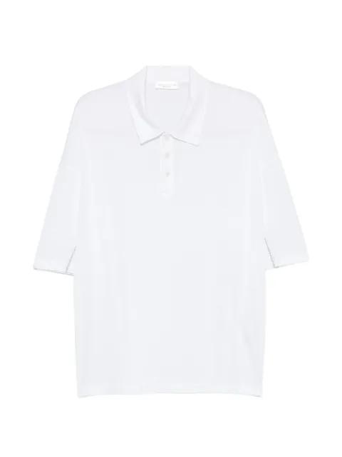 exposed-stitch polo shirt by ROBERTO COLLINA