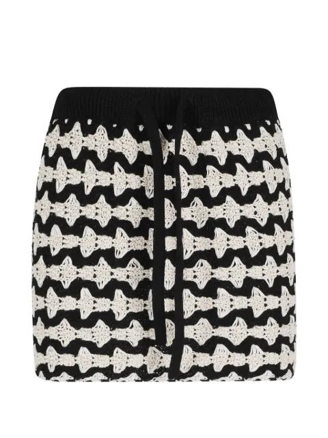 geometric-pattern mini skirt by ROBERTO COLLINA