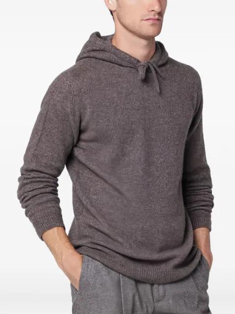 knitted-construction hoodie by ROBERTO COLLINA