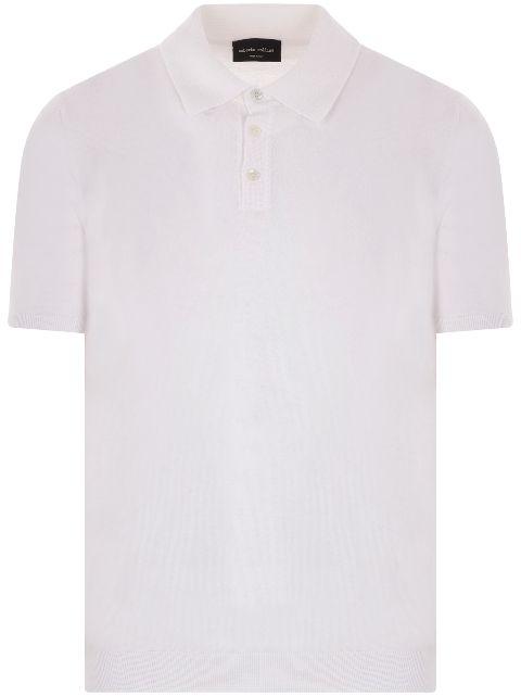 knitted cotton polo shirt by ROBERTO COLLINA