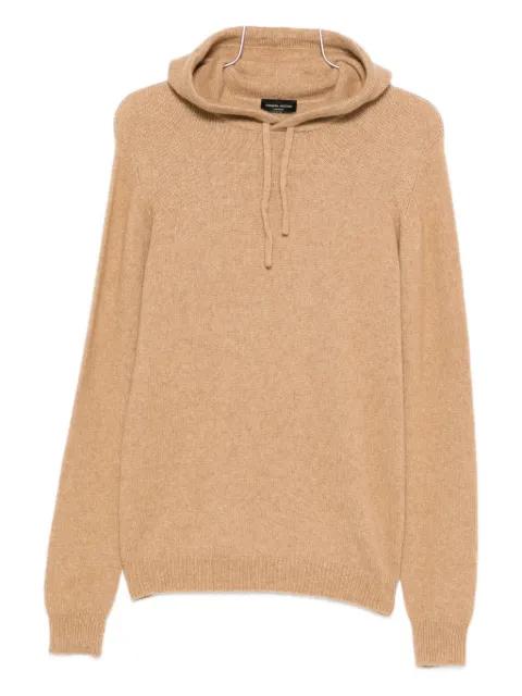 knitted hoodie by ROBERTO COLLINA