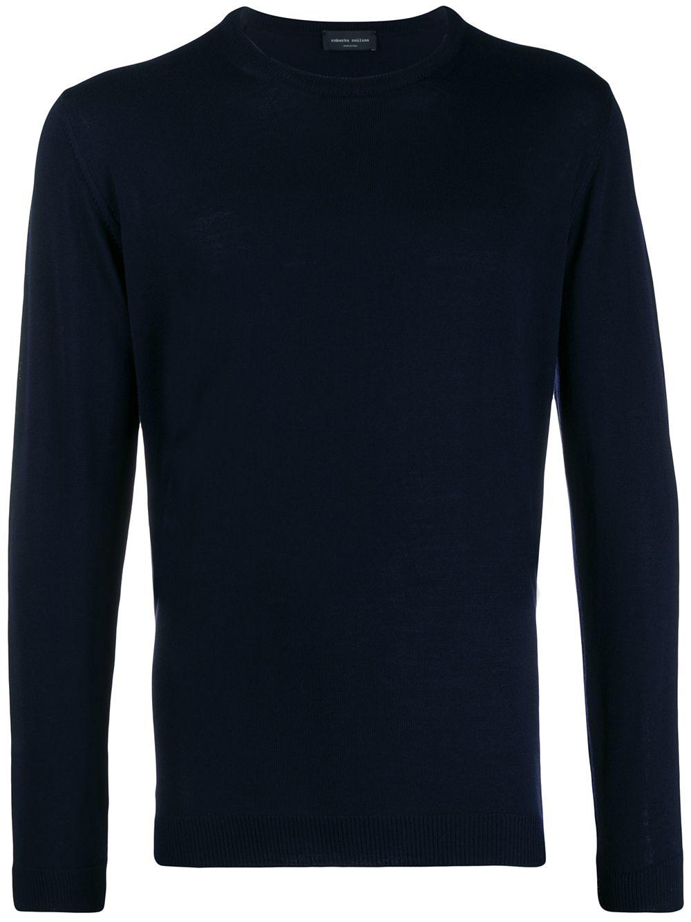 long-sleeve fitted sweater by ROBERTO COLLINA