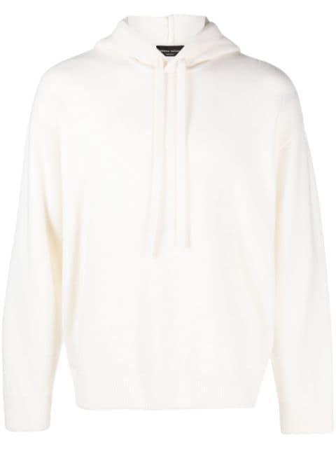 long-sleeve jersey hoodie by ROBERTO COLLINA