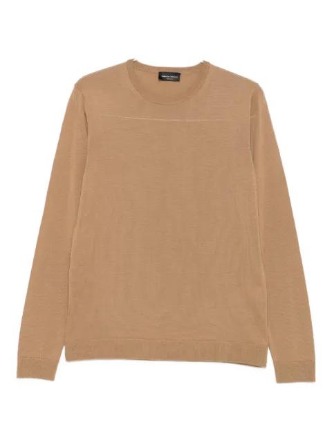 merino-wool crew-neck sweater by ROBERTO COLLINA