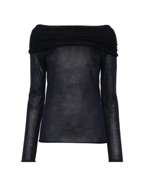 off-the-shoulder sweater by ROBERTO COLLINA