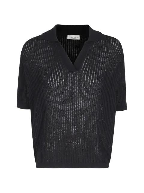 open-knit T-shirt by ROBERTO COLLINA