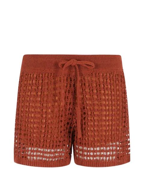 open-knit drawstring shorts by ROBERTO COLLINA