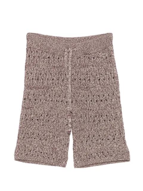 open-knit drawstring shorts by ROBERTO COLLINA