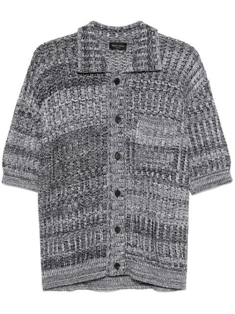 open-knit shirt by ROBERTO COLLINA