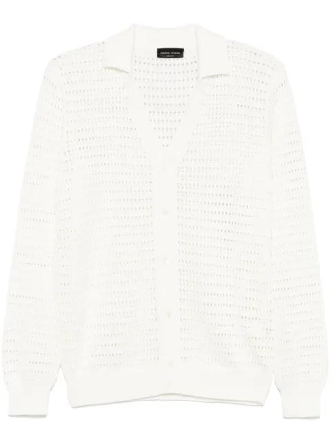 openwork cardigan by ROBERTO COLLINA