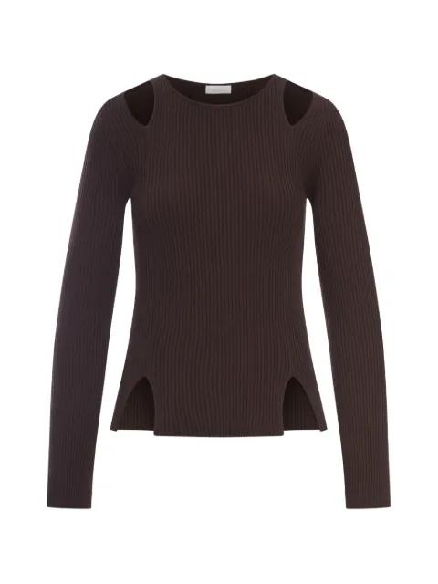 ribbed cut-out sweater by ROBERTO COLLINA