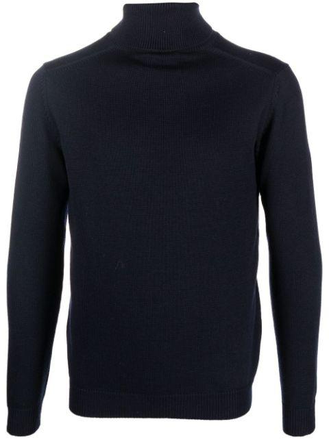 ribbed hem roll neck jumper by ROBERTO COLLINA