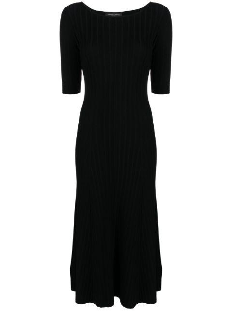 ribbed-knit midi dress by ROBERTO COLLINA