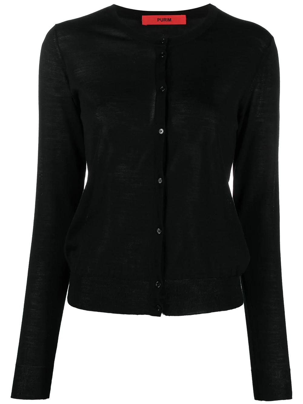 round neck cardigan by ROBERTO COLLINA
