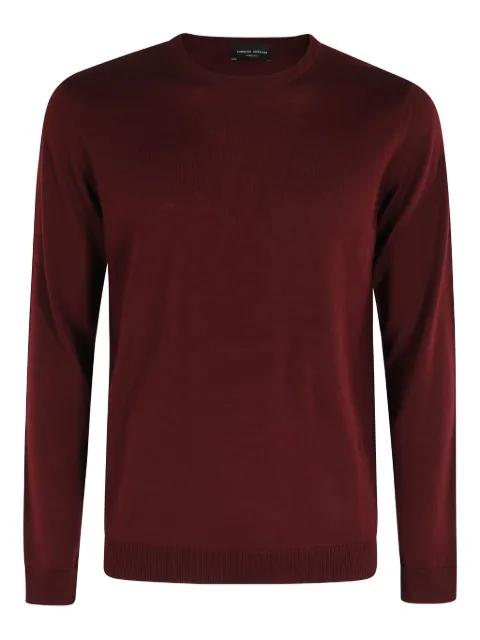 round-neck merino wool sweater by ROBERTO COLLINA
