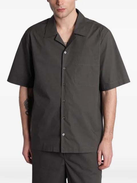 short-sleeved camp-collar cotton shirt by ROBERTO COLLINA