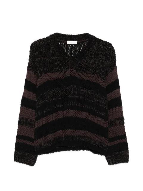 striped chunky-knit sweater by ROBERTO COLLINA
