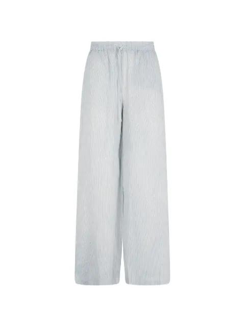 striped drawstring palazzo pants by ROBERTO COLLINA